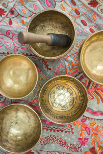 istock Tibetan singing bowls for meditation 1212614016