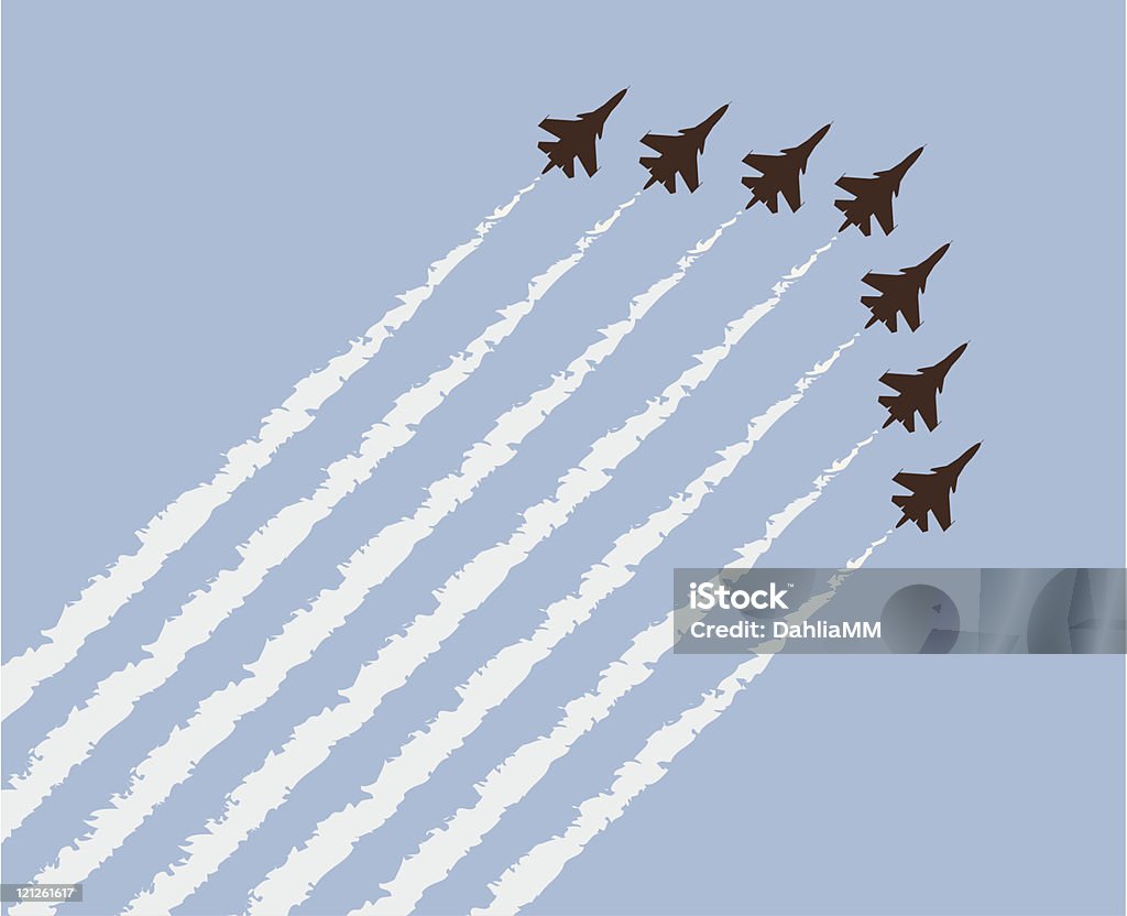 vector airplane show Fighter Plane stock vector