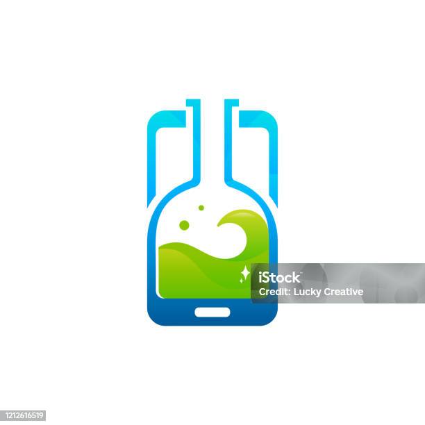 Device Lab Logo Phone Laboratory Logo Designs Vector Mobile Science Logo Template Stock ...