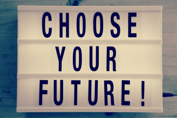 istock Choose Your Future in Modern Light Box Trend 1212621331