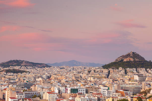 istock Sunset over Athens, Greece 1212624674