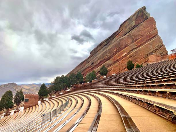 Red Rocks Amphitheater Red Rocks Amphitheater in Morrison, Colorado red rocks stock pictures, royalty-free photos & images