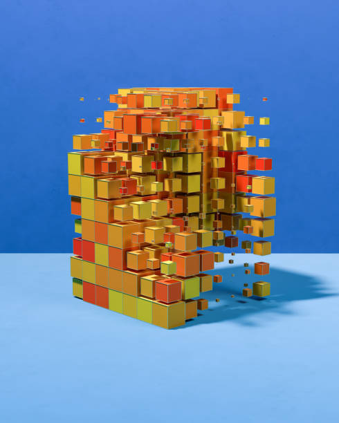 Colourful Cubes Abstract Art, Concept Idea
