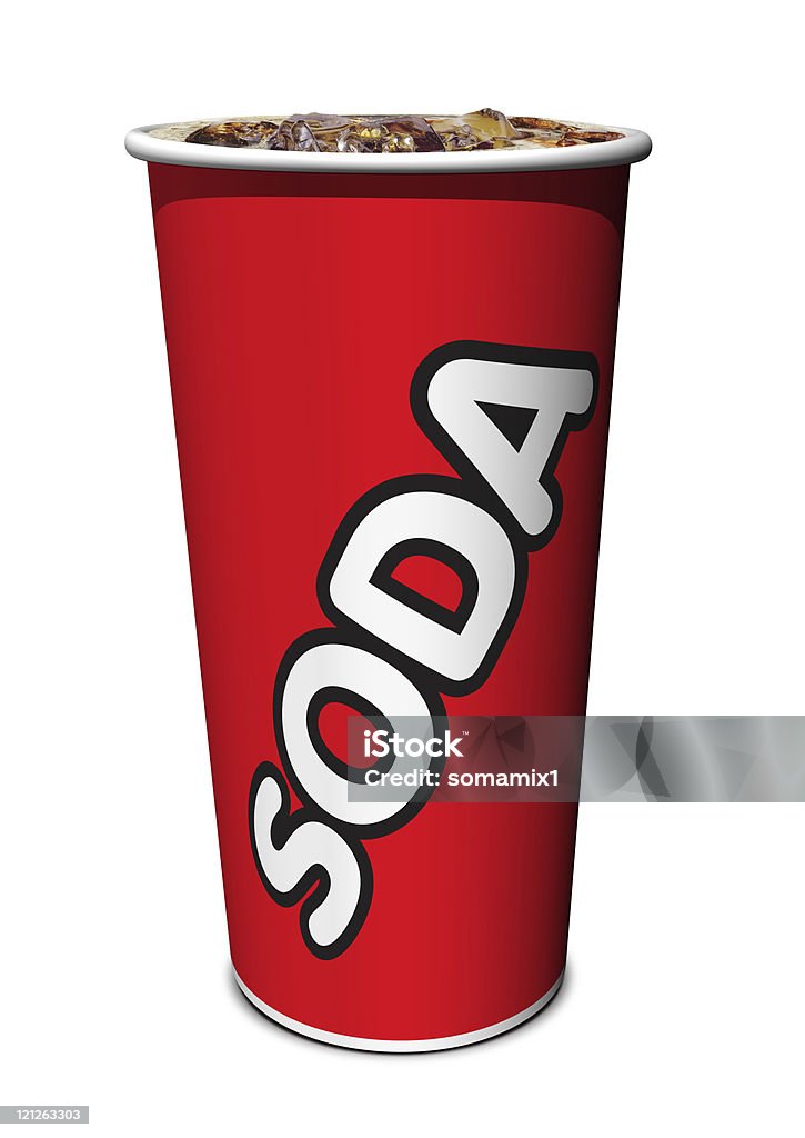 Servizio ristorazione -Generic Soda bevande analcoliche in Cup XXXL - Foto stock royalty-free di Bibita gassata