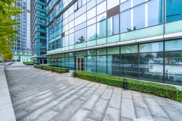 istock modern office building outdoors in the downtown 1212635162