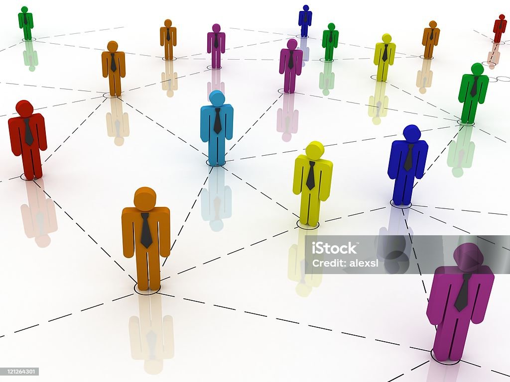 Business Network  Attached Stock Photo