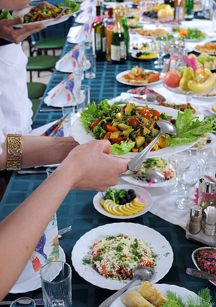 istock The table is served for a banquet. 121264483