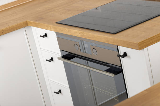 istock Closed built-in electric oven. New oven 1212650195
