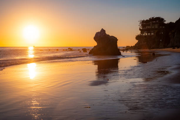 istock Malibu Sunset Over El Matador Beach 1212651330