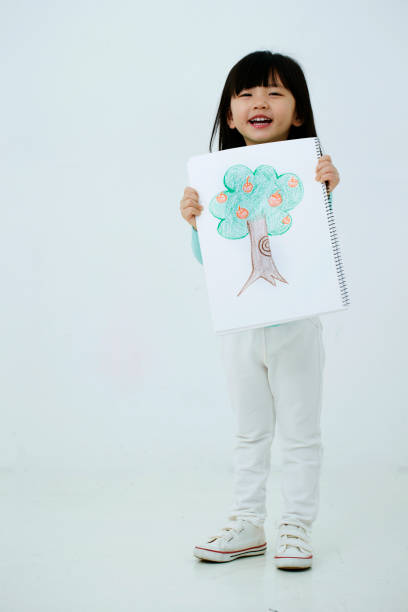 istock Korean girl with drawing 1212651428