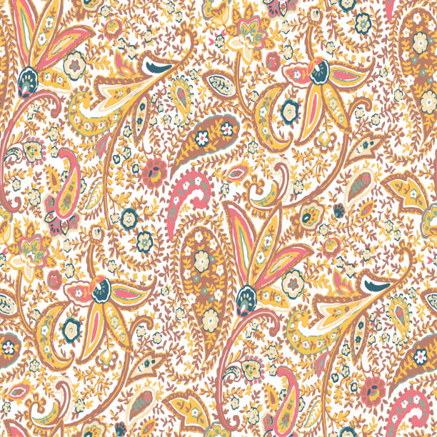 istock The seamless printed cotton design that is beautiful with exotic, 1212655712