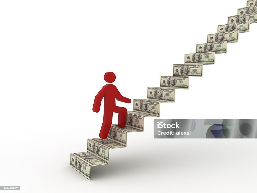 La escalera del éxito - Foto de stock de Adulto libre de derechos