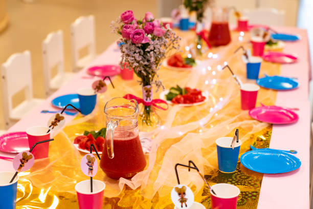istock a festive table of food for guests. 1212658943