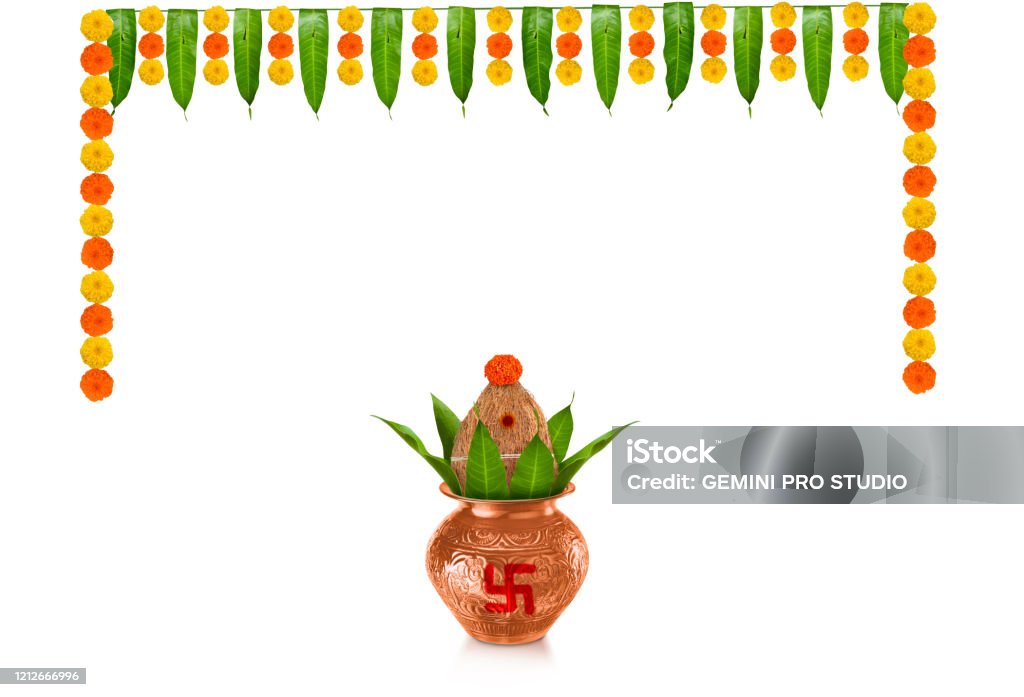 Happy Ugadi Greeting Card Background With Decorated Kalash And Mangoes  Traditional New Year Festival In Karnataka Andra Paradesh And Tamil Nadu  Tamil Varusha Pirappu Stock Photo - Download Image Now - iStock
