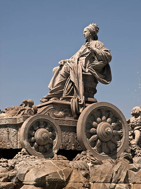 Cibeles Fountain, Madrid stock photo