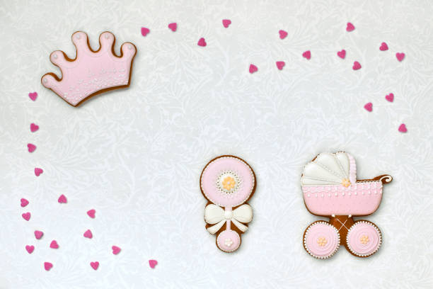 istock Baby cookies on  colorful background 1212669731