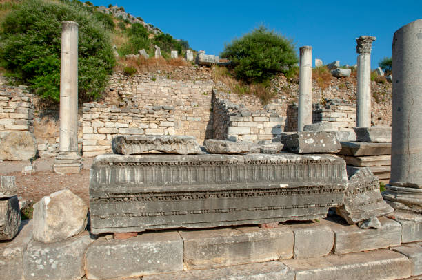 istock Ancient stones and columns in Ephesus Ancient City 1212676819