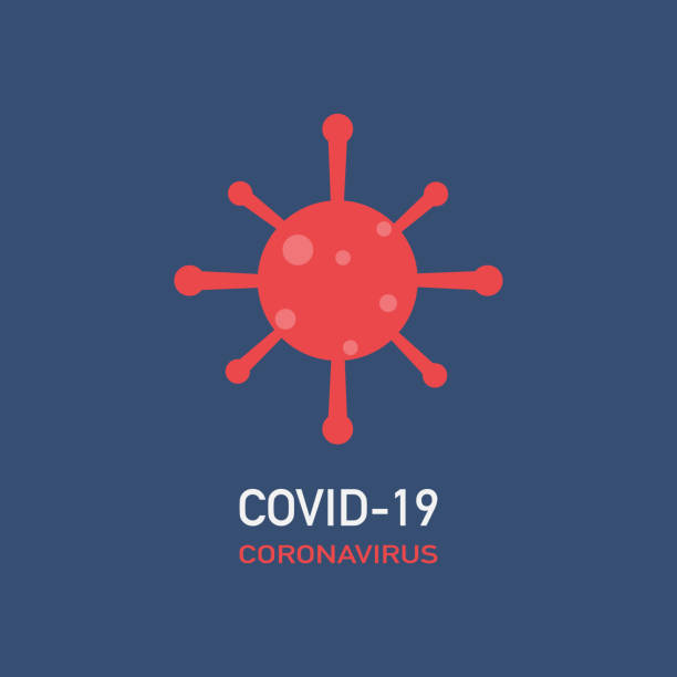 Coronavirus COVID-19 virus sign. Novel coronavirus outbreak. Global pandemic alert. Coronavirus COVID-19 virus sign. Novel coronavirus outbreak. Global pandemic alert. Covid-19 outbreak. flat design vector illustration. bacterial mat stock illustrations