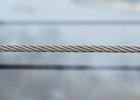 gray metal cable close up 2