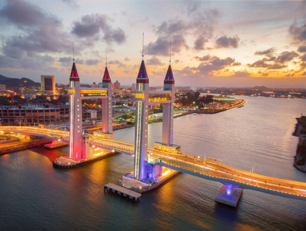 istock Terengganu Drawbridge sunset and light 1212687358