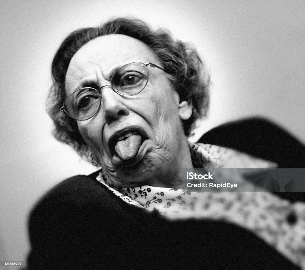 Cheeky abuela - Foto de stock de Abuela libre de derechos