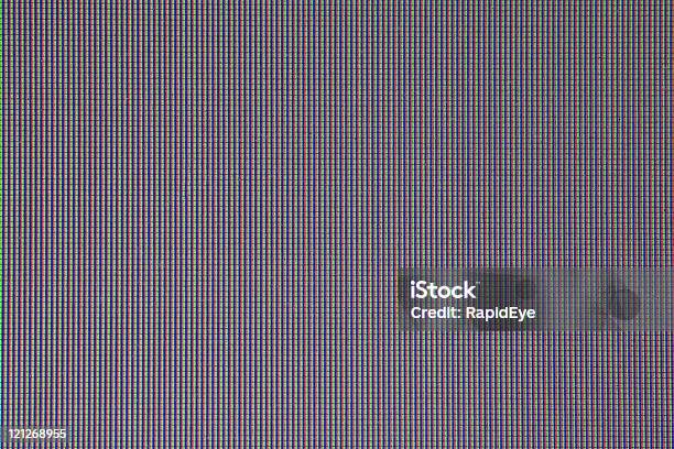 Lcd Pixel Macro Stock Photo - Download Image Now - Textured, Pixelated, Liquid-Crystal Display