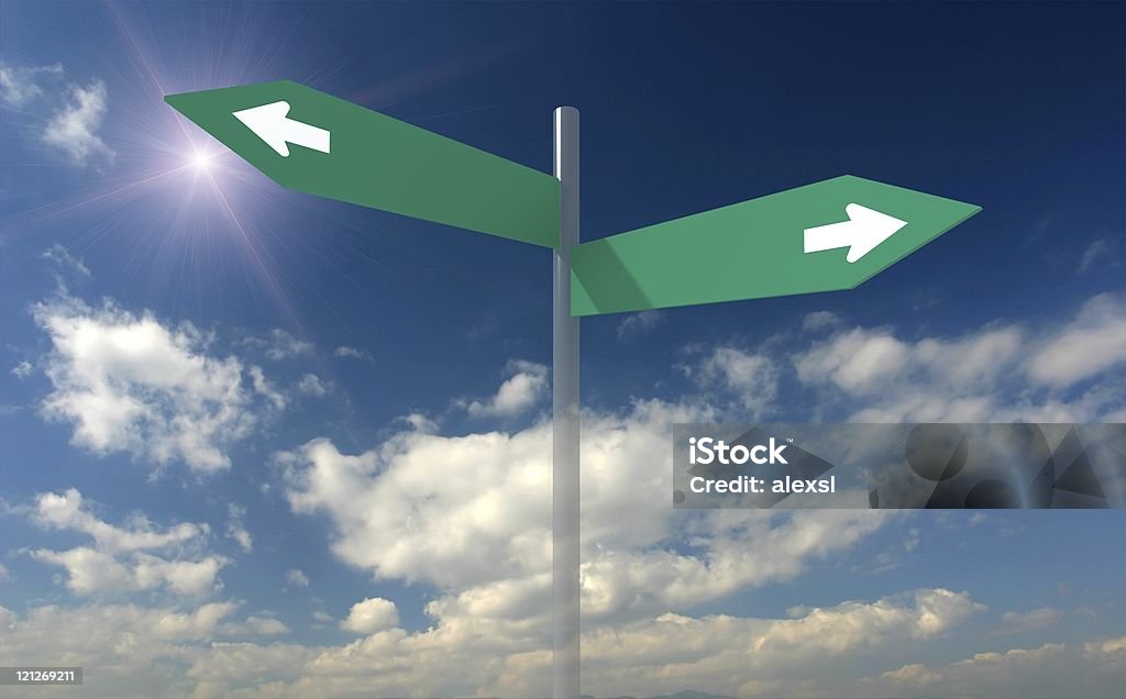 Direction Sign  Advice Stock Photo
