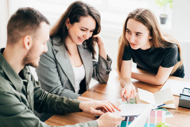 istock Young creative business people collaborating 1212692760