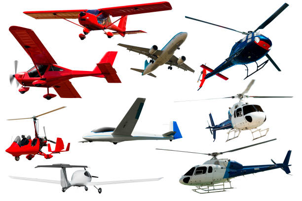istock Set of airplanes isolated on white background 1212699737