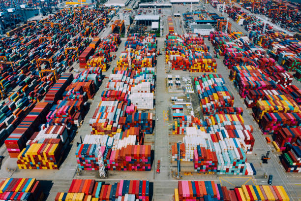 istock Container Cargo in Hong Kong, China 1212703880