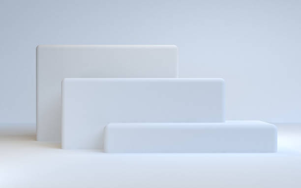 istock Minimalist Geometric shape colorfull scene, 3d rendering3 1212715951
