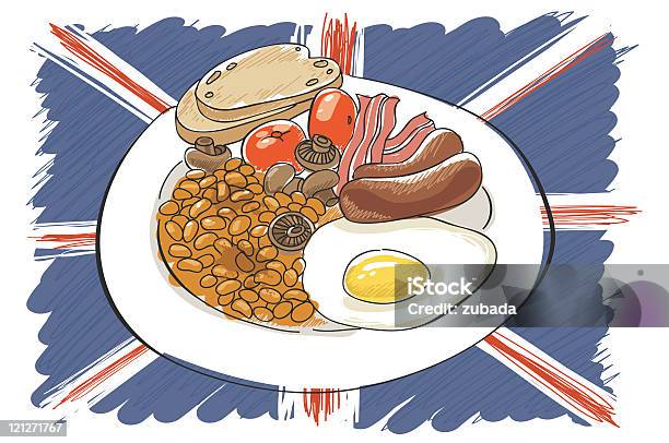 Petit Déjeuner Anglais Complet Vecteurs libres de droits et plus d'images vectorielles de Aliment - Aliment, Aliment en portion, Alimentation lourde