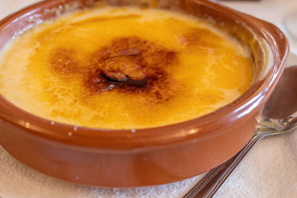 istock Typical catalan cream with caramelized sugar in a spanish restaurant 1212718998