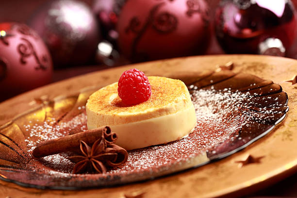 istock Fancy Christmas cheesecake with fresh cinnamon 121271933