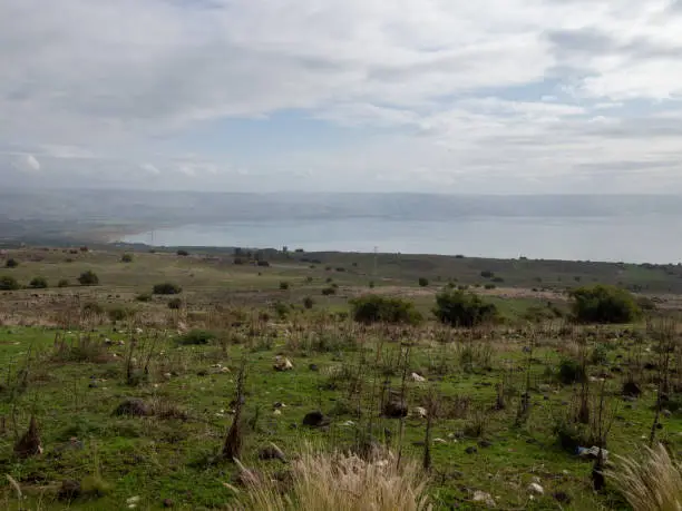 Photo of Sea of Galilee seen from Domus Galilaeae, Israel