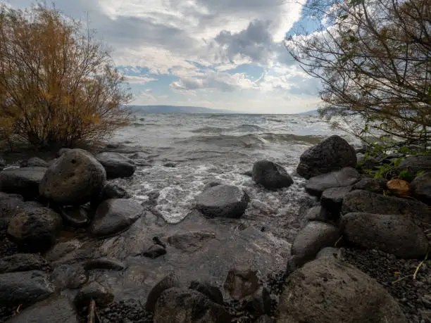 Photo of Sea of Galilee seen from Capernaum, Israel