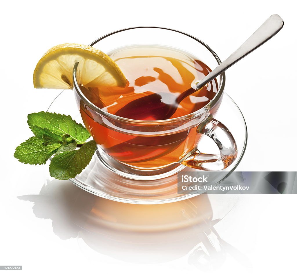Taza de té de menta. - Foto de stock de Bebida libre de derechos