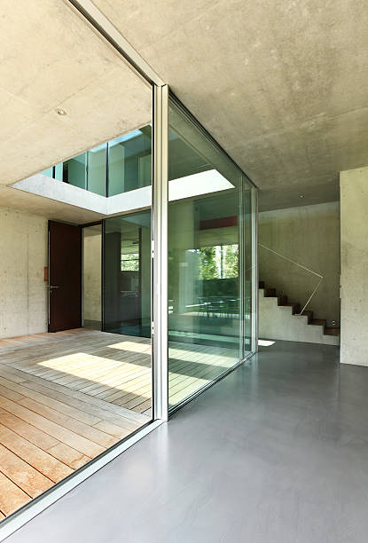 interior de la arquitectura moderna, - screen door door porch house fotografías e imágenes de stock