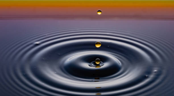 istock rippling after a few drops of coffee. 1212724797
