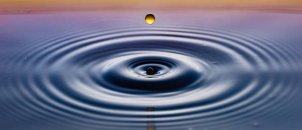 istock rippling after a few drops of coffee. 1212724832