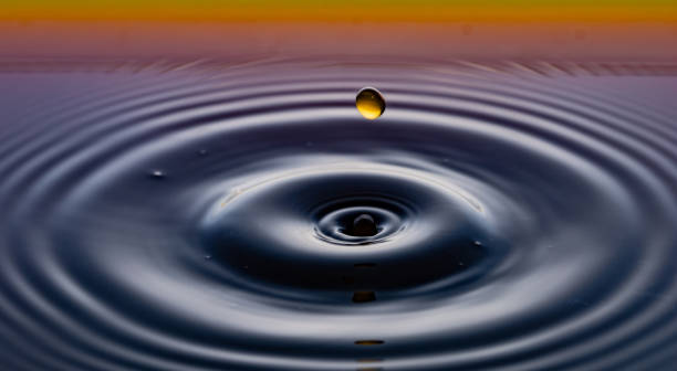 istock rippling after a few drops of coffee. 1212724850