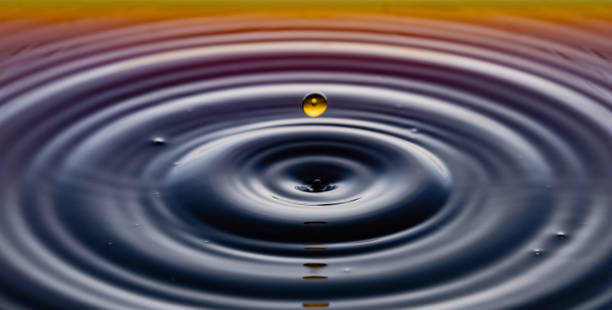 istock rippling after a few drops of coffee. 1212724871