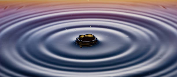 istock rippling after a few drops of coffee. 1212724896