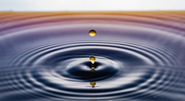 istock rippling after a few drops of coffee. 1212724908