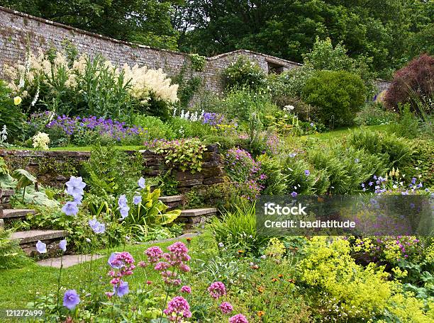 English Walled Garden Stock Photo - Download Image Now - Color Image, Cultures, Day