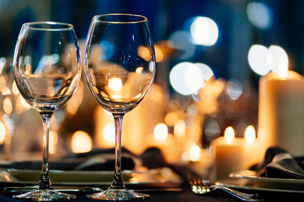istock festive table setting candles for wedding party 1212727057