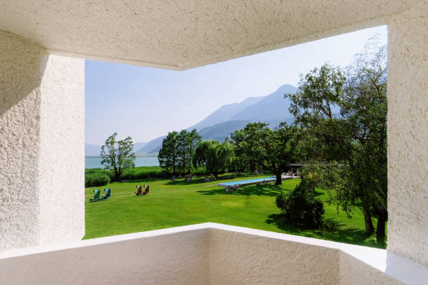 istock Modern luxury hotel window view for concept design 1212729391