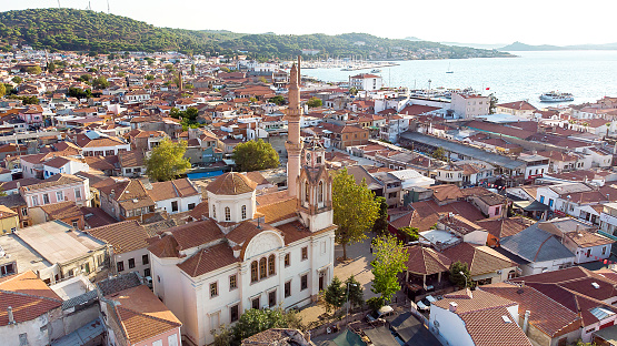 Ayvalık together with the church mosque