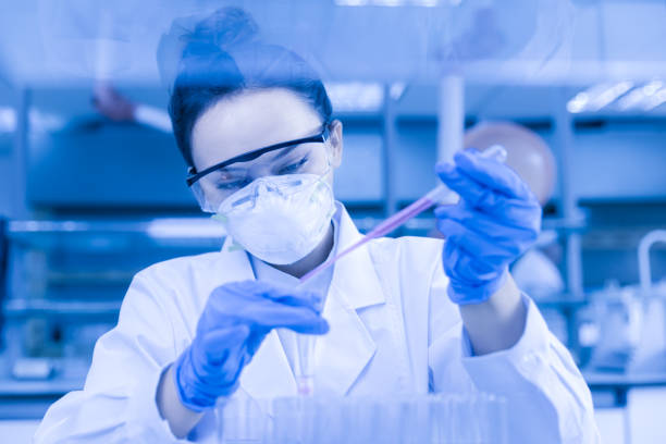 istock Female scientist working in the CDC laboratory. 1212732837