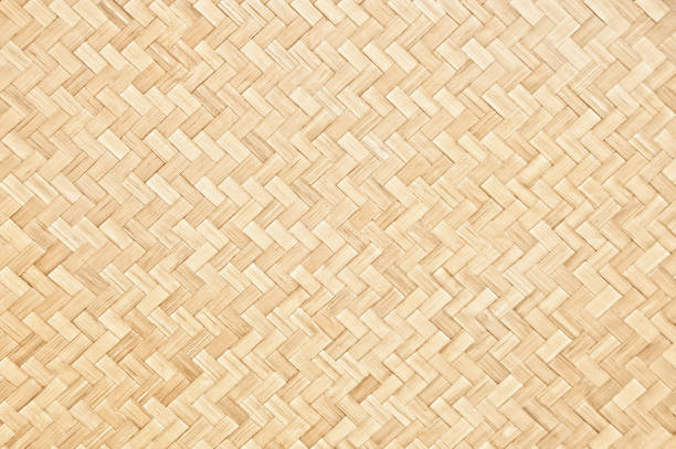 istock Close up traditional handcraft woven bamboo pattern for background. 1212734272